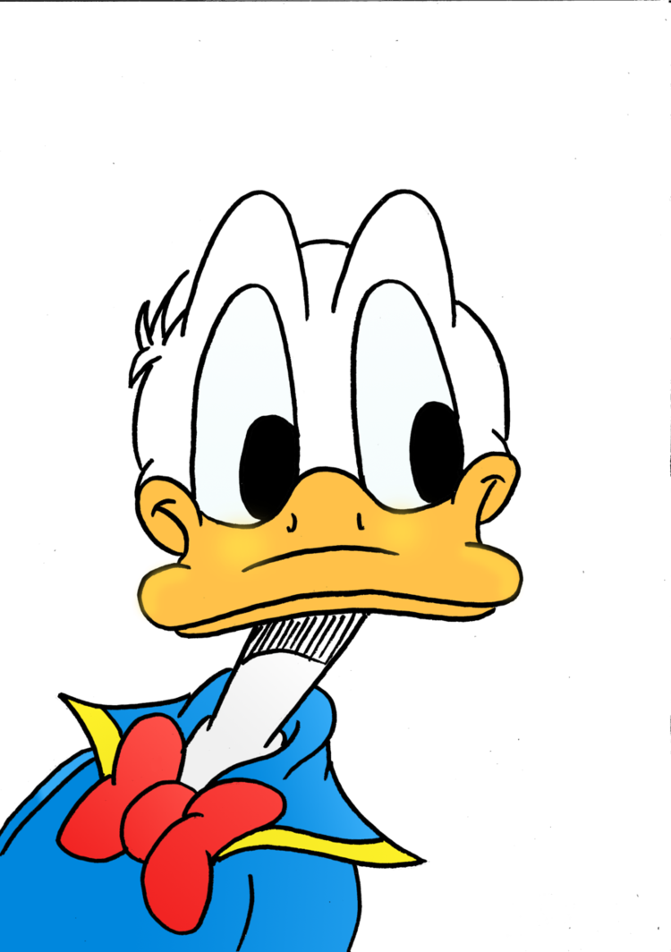 Ducks clipart duck face. Donald is curious by