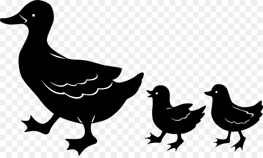 Ducks clipart family. Silhouette duck 
