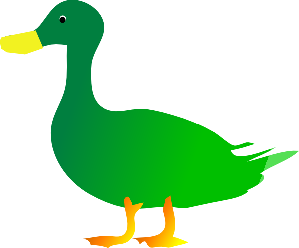 Ducks clipart green. Free duck graphics download