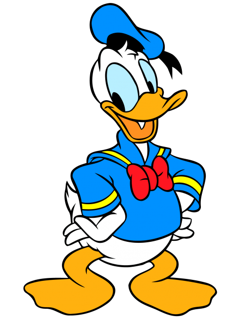 Donald duck png free. Ducks clipart happy