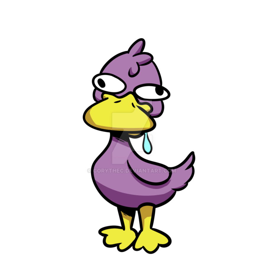 Derp qwack by corythec. Ducks clipart purple duck