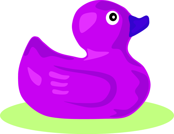 ducks clipart purple duck