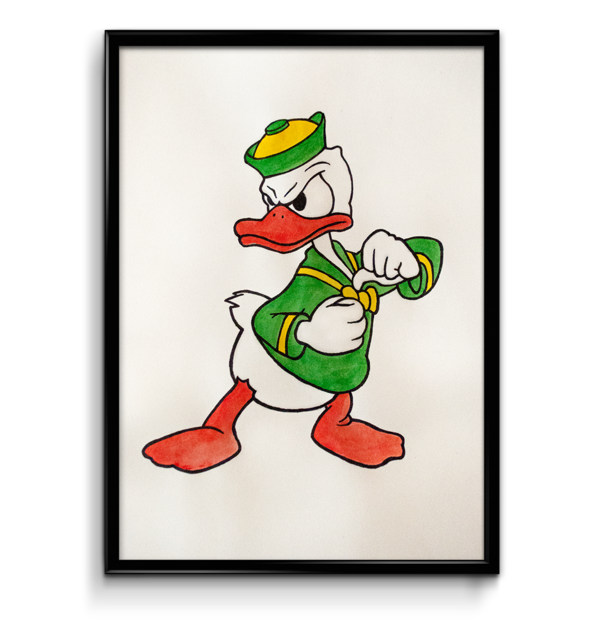 I finished my ink. Ducks clipart vintage duck