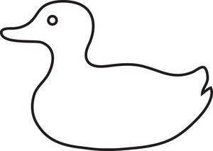 Duck theme soap carving. Ducks clipart water outline