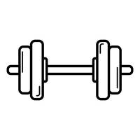 barbell clipart black and white