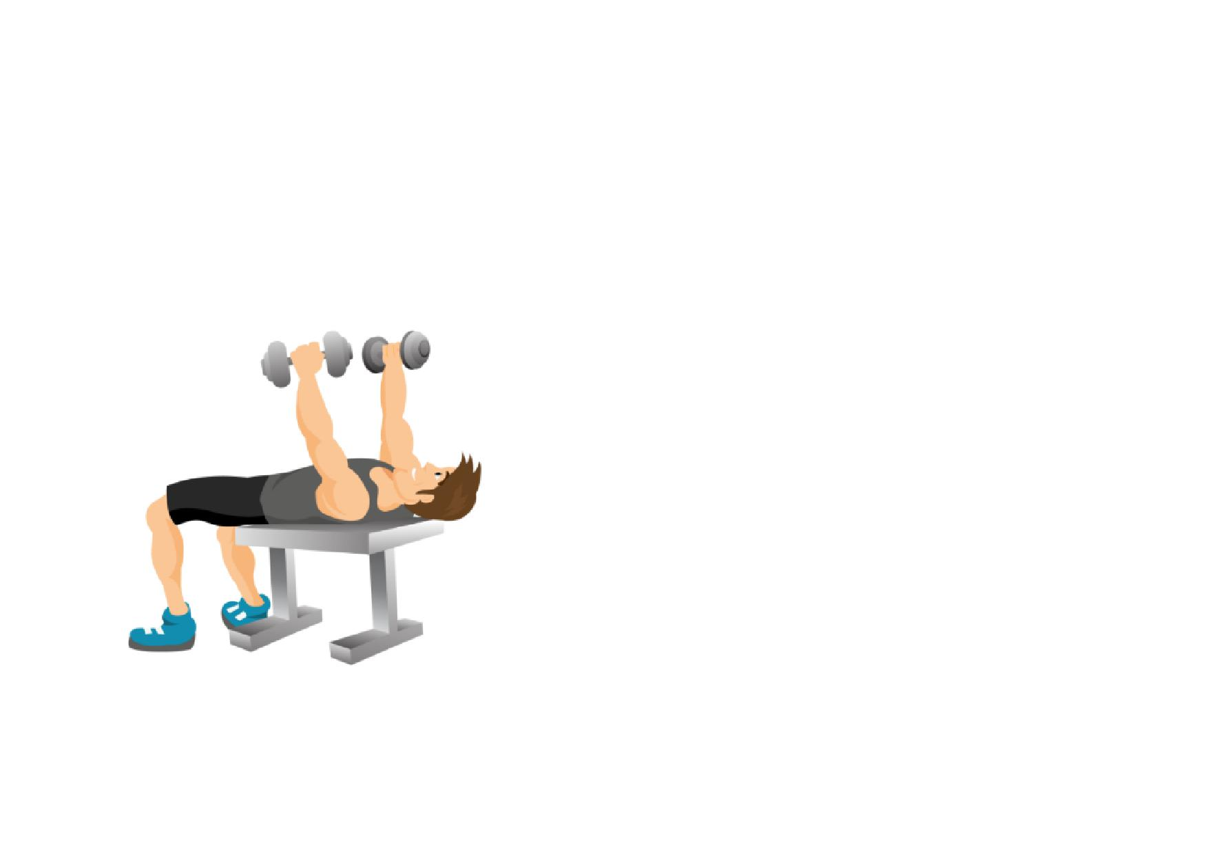 Dumbbell clipart arm workout. Gym fitness full page