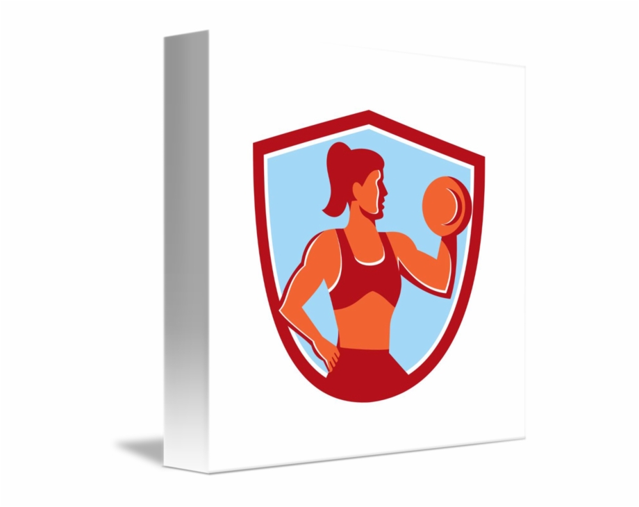 dumbbell clipart female fitness