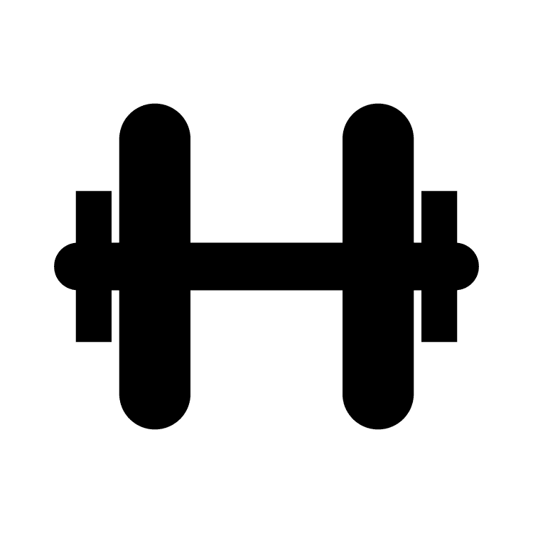 Free icons easy to. Dumbbell clipart healthy