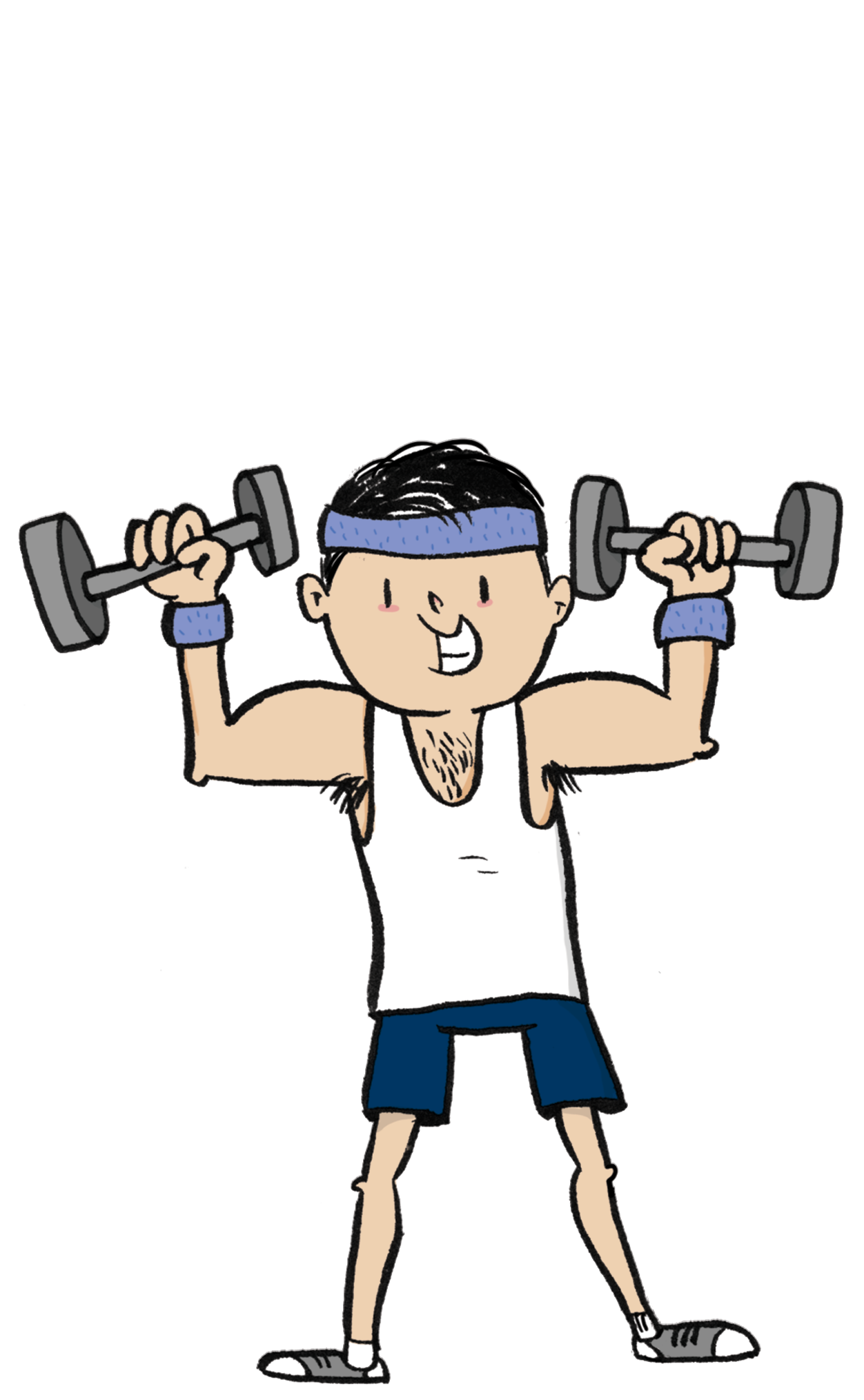 Dumbbell clipart male fitness. Sports people muscular manja