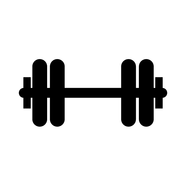 Weights free icons easy. Dumbbells clipart symbol