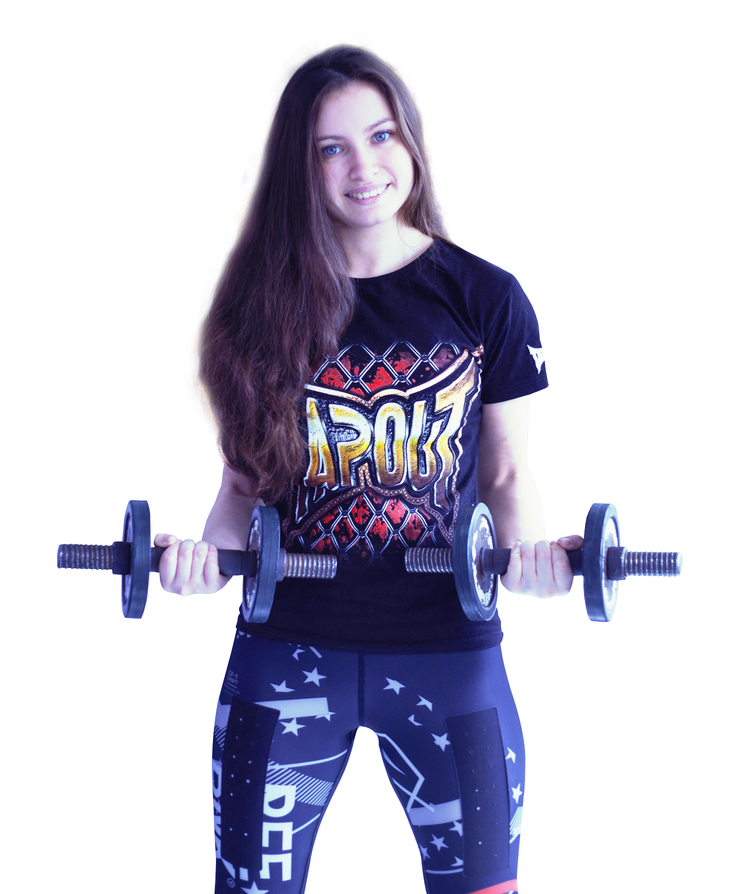 Happy lifting dumbbells png. Dumbbell clipart woman fitness