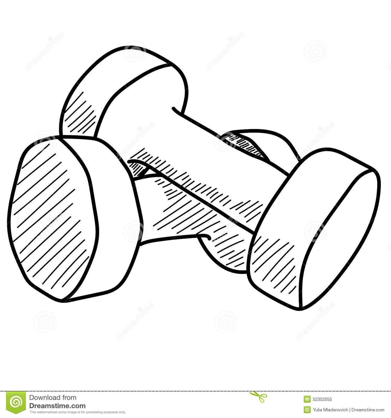 Dumbbell at paintingvalley com. Dumbbells clipart drawing