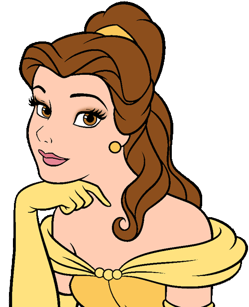 Bell pencil and in. Princess clipart face
