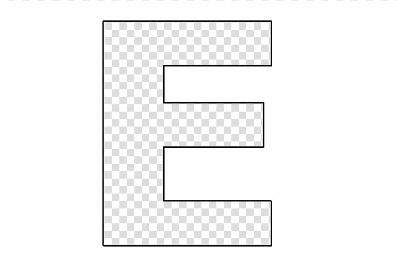 e clipart black and white