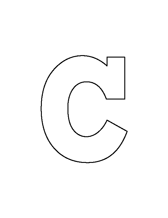 Lowercase c pattern use. E clipart bubble letter