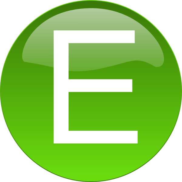 E clipart green. Clip art at clker