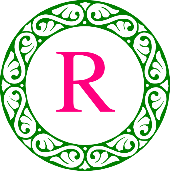 R monogram clip art. E clipart letter c
