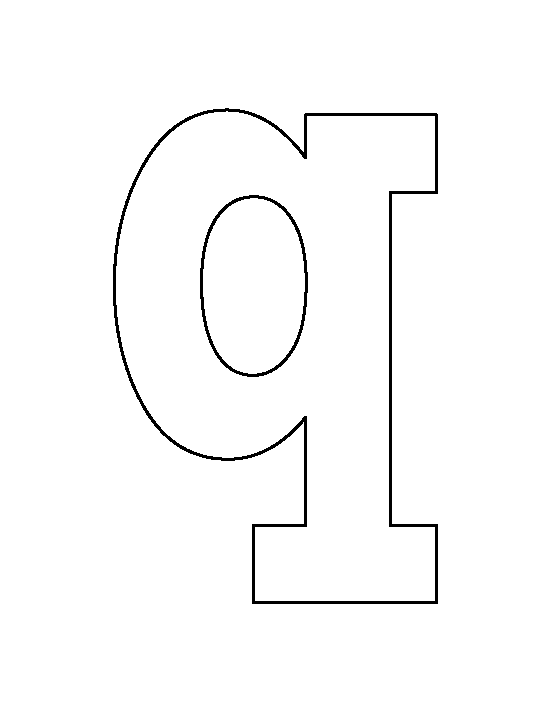 E clipart lowercase. Letter q pattern use