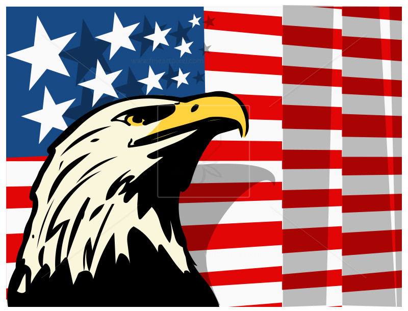 eagle clipart 4th july