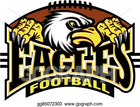 Vector art eagles eps. Eagle clipart football