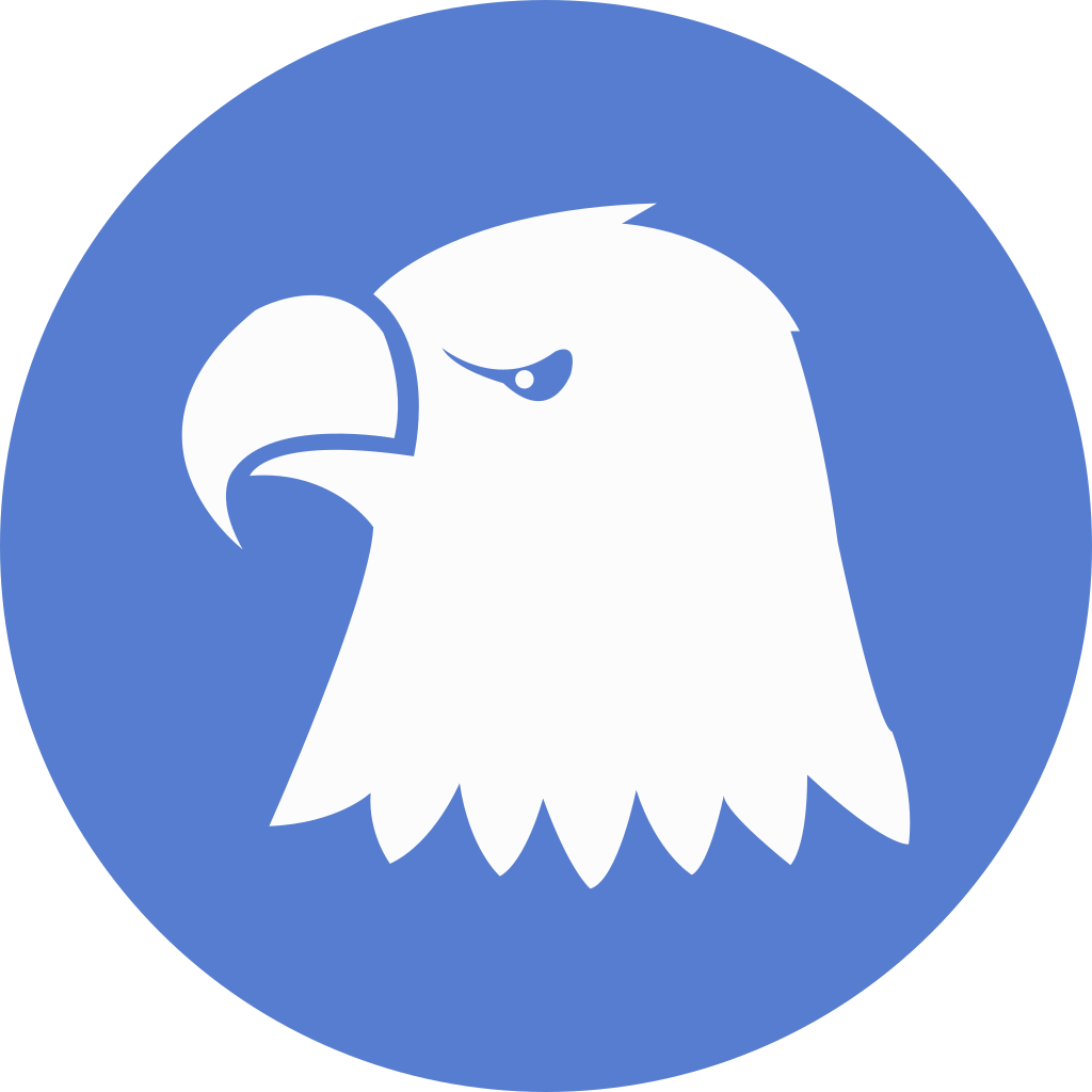 Eagle clipart icon. Election circle blue iconset