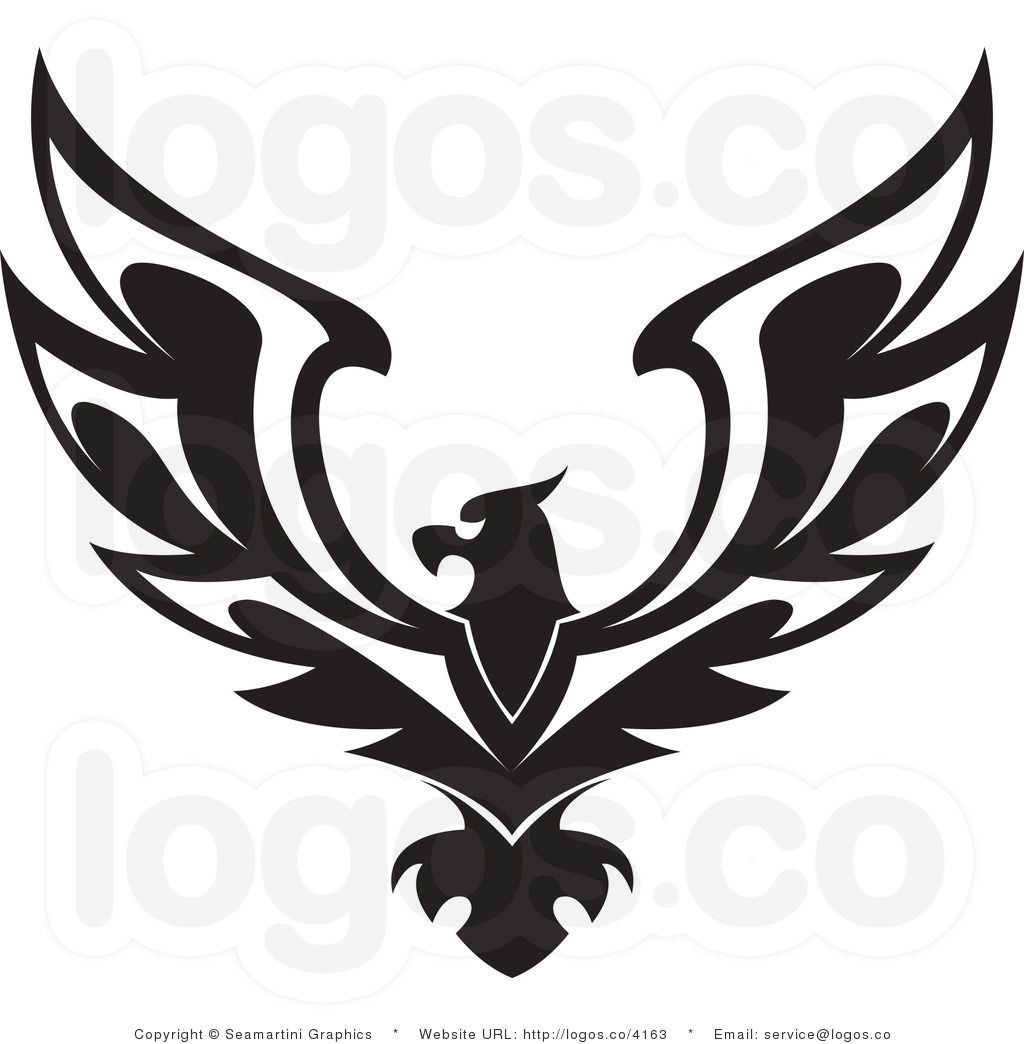 Eagle clipart logo. Black download drawings art