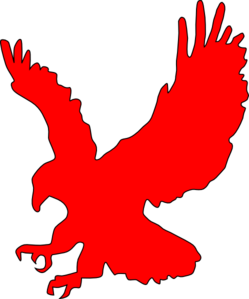 Clip art at clker. Eagle clipart red