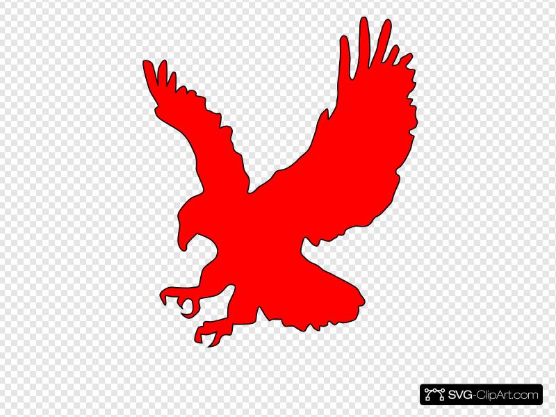 eagle clipart red