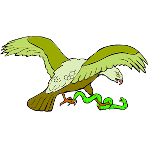 eagle clipart snake