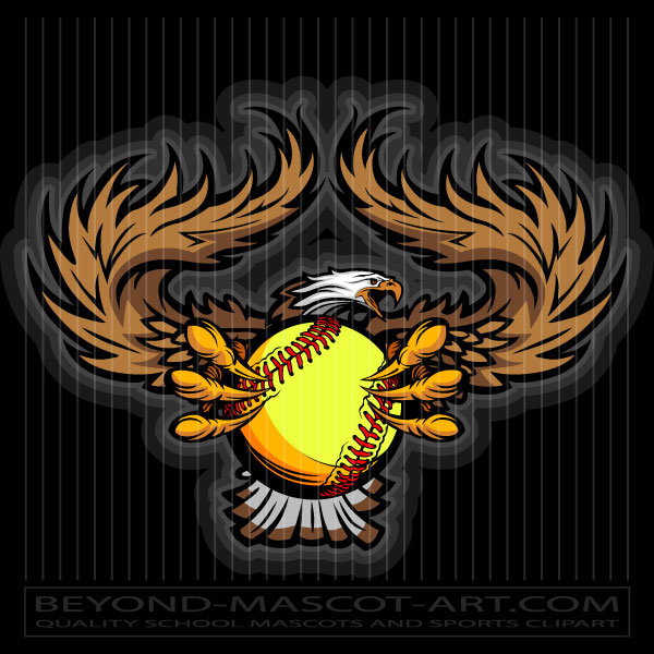 eagle clipart softball