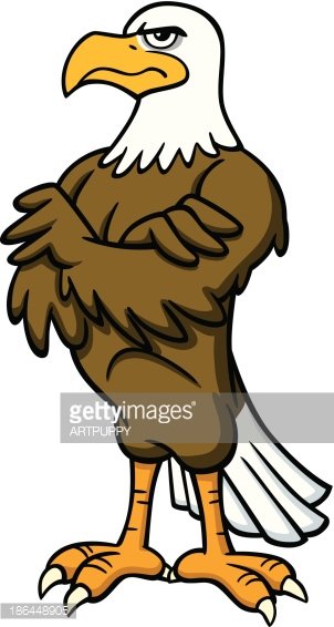 Eagle clipart standing. Premium clipartlogo com 