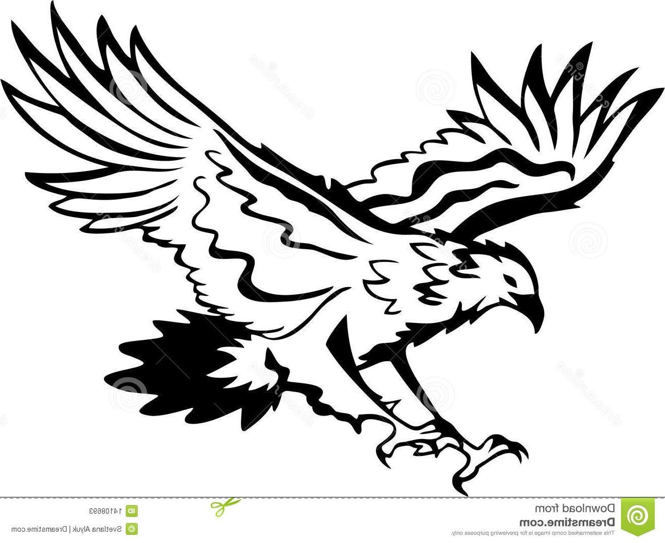 eagles clipart black and white