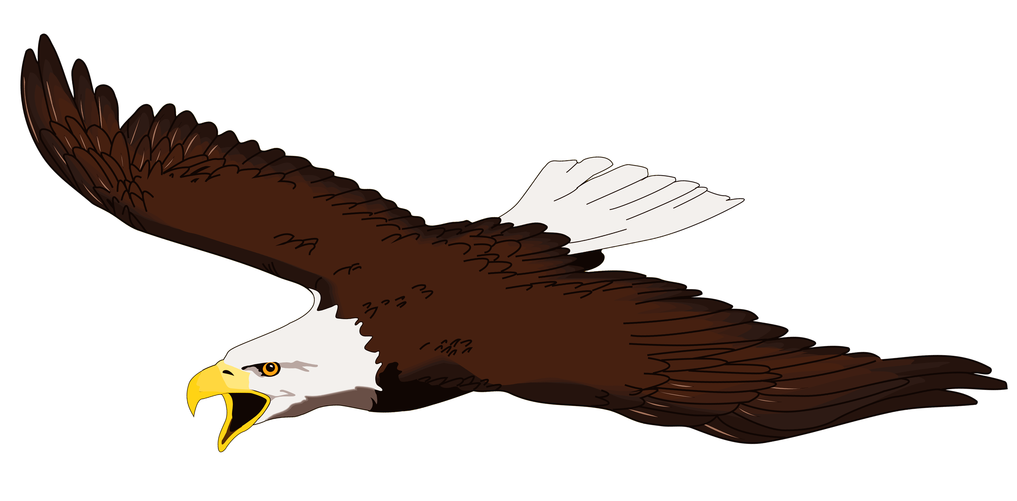 clipart banner eagle