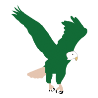 eagles clipart green