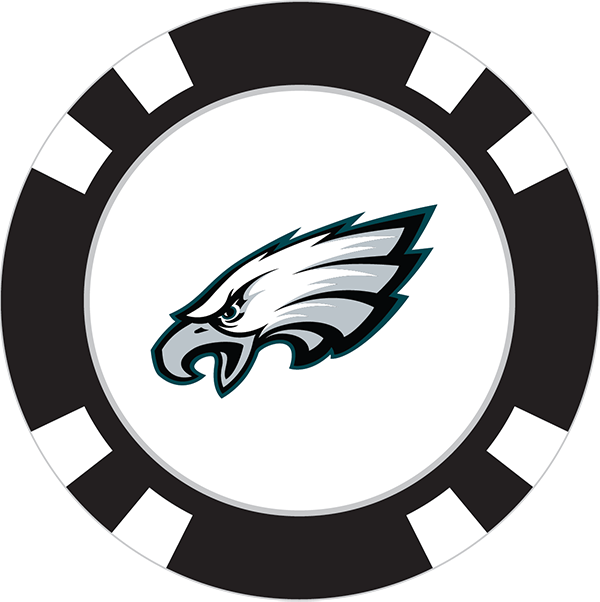 Eagles clipart nfl. Philadelphia poker chip ball