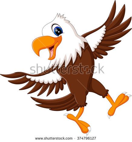 Eagles clipart realistic cartoon. Eagle stock vectors vector