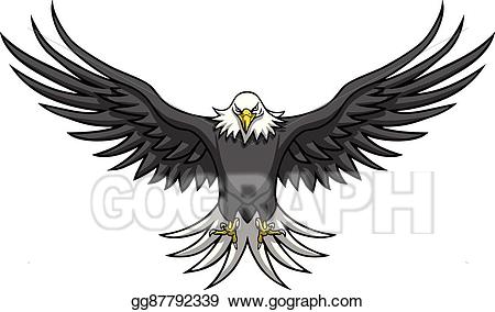 eagles clipart spread wing