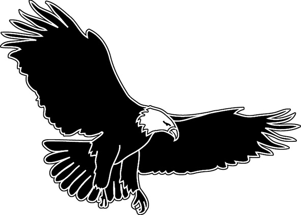 eagles clipart spread wing