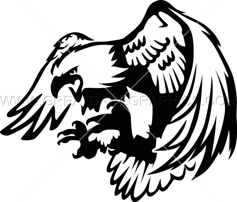 eagles clipart swooping