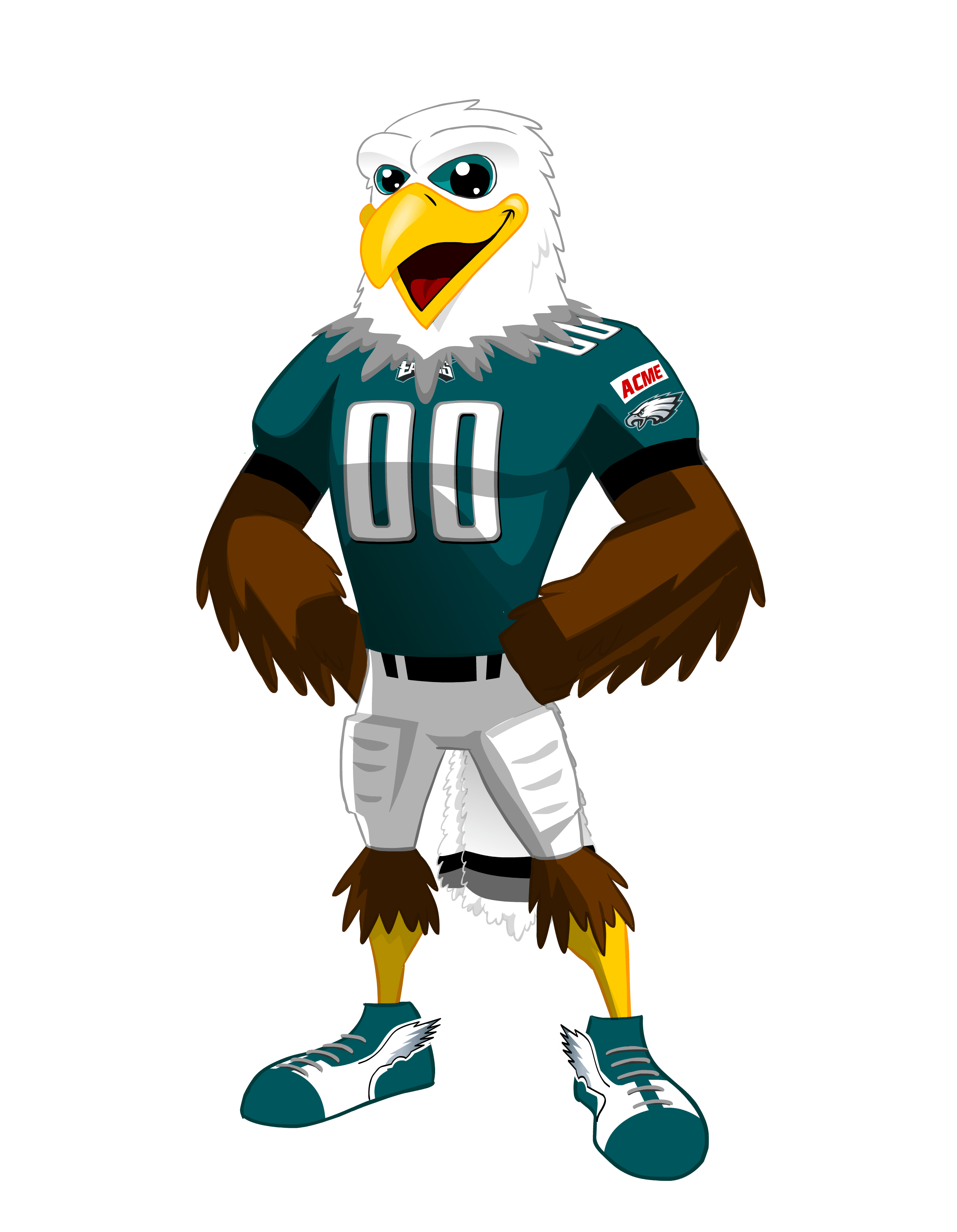 eagles clipart swooping