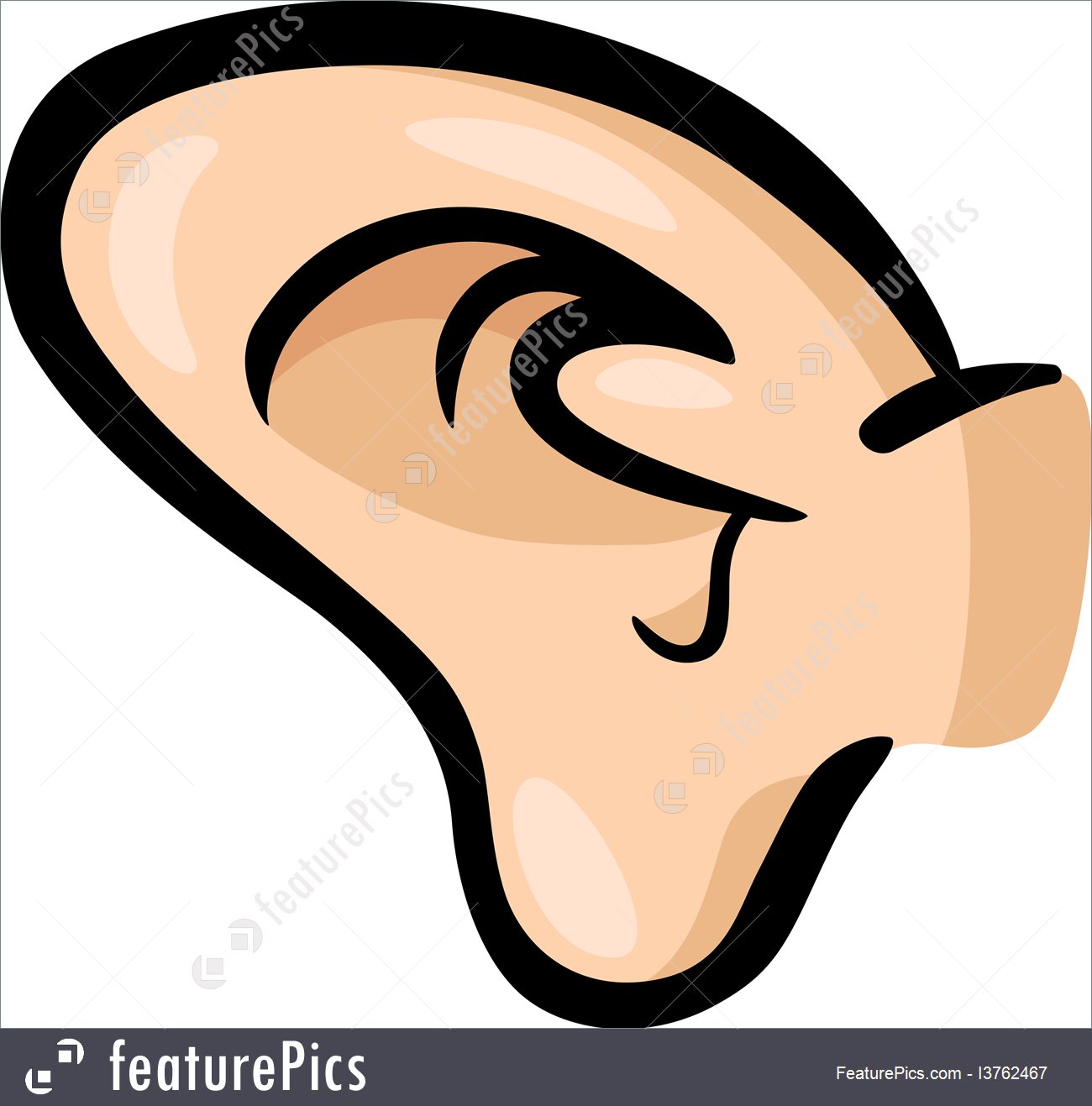 ear clipart comic