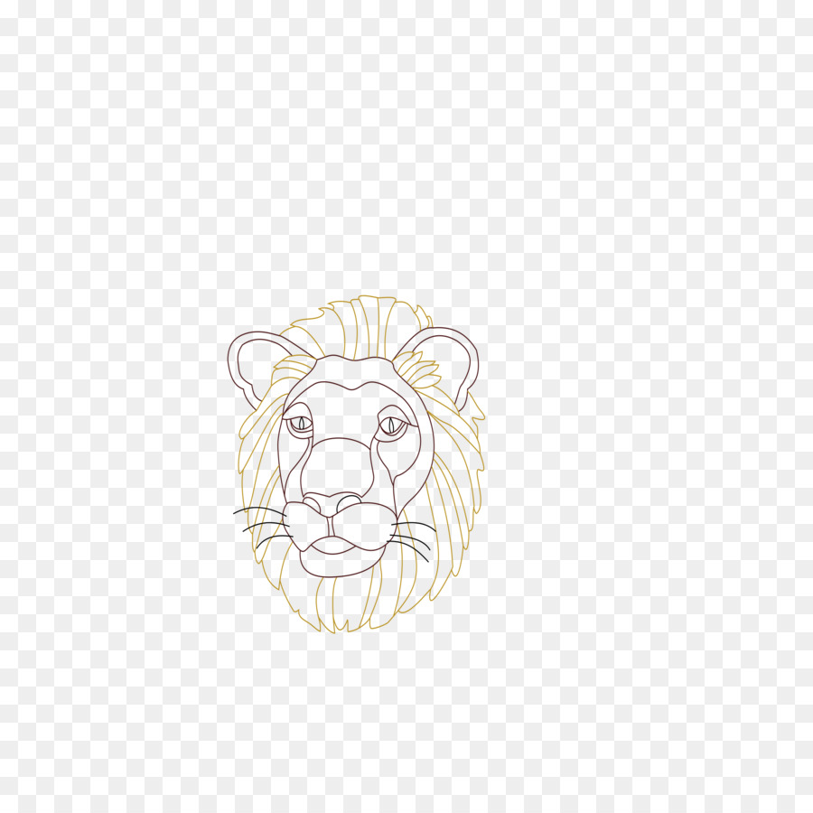 Drawing cat illustration transparent. Lion clipart ear