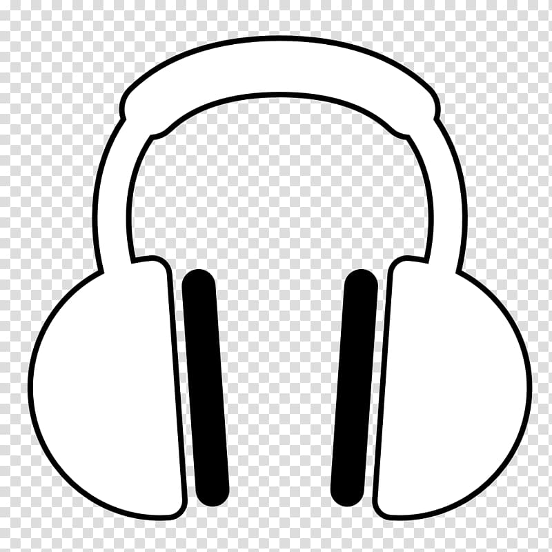 earbuds clipart black and white