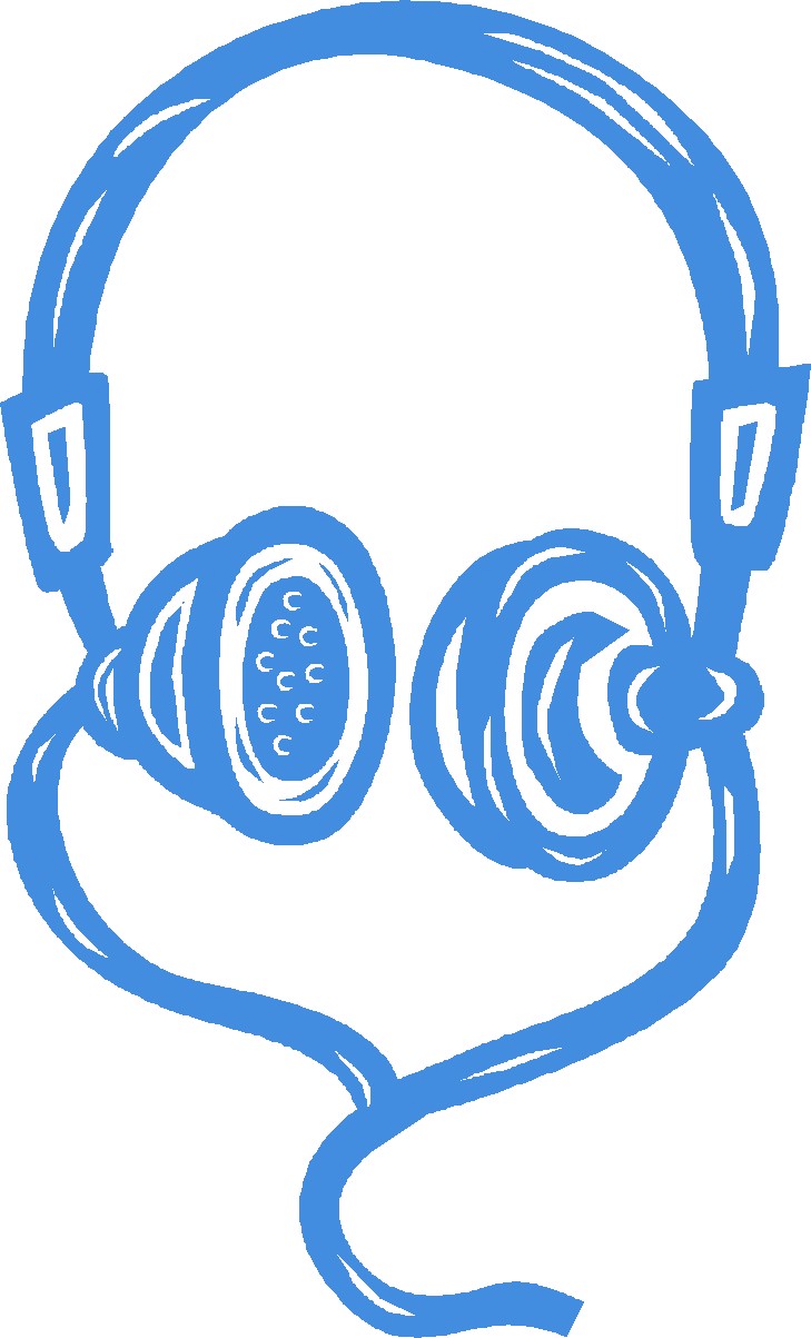 headphone clipart blue headphone