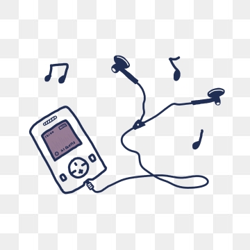 earbuds clipart music player