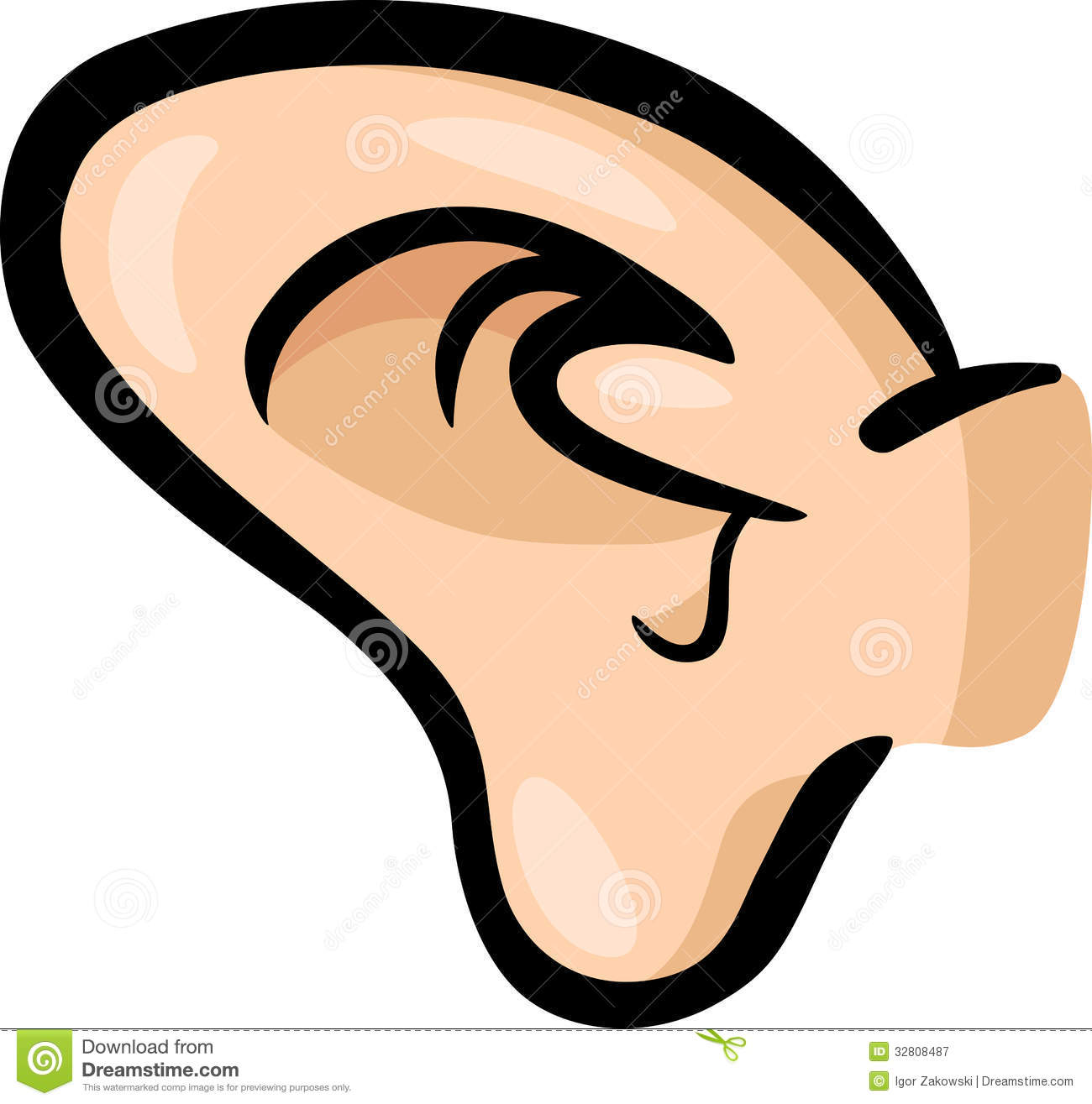 ears clipart cartoon