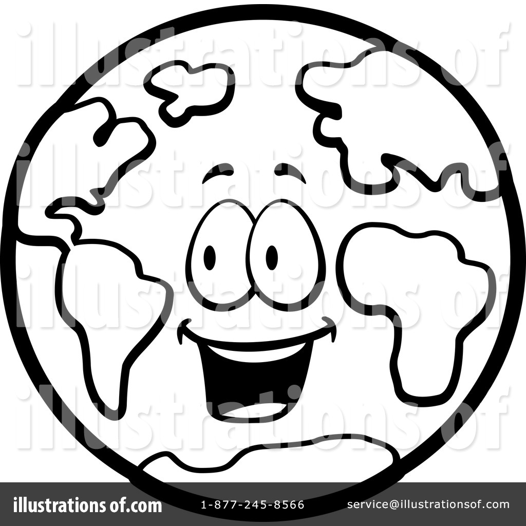 earth clipart line drawing