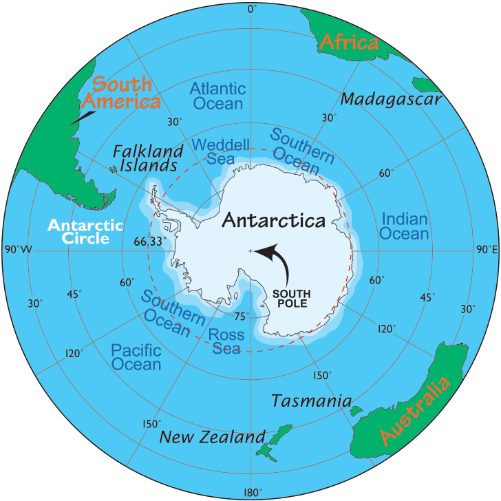 Antarctica antarctic region arctic. Earth clipart map