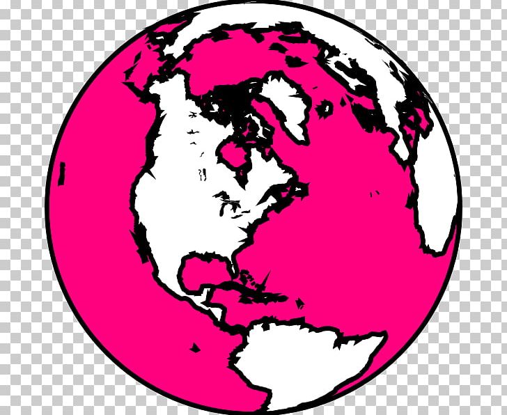 earth clipart pink