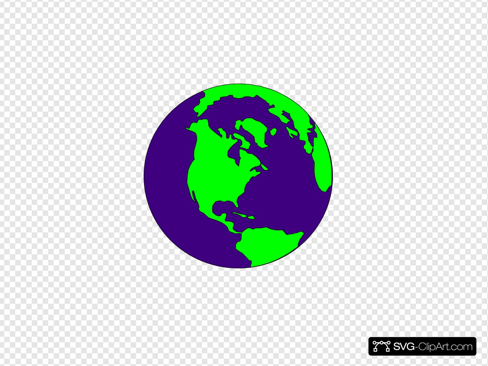 earth clipart purple